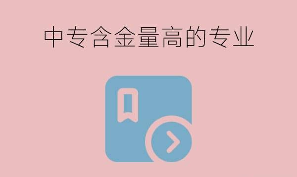 中专有哪些含金量高的专业？工资高不高？